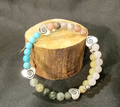 Image de Bracelet en pierres naturelles (composition en description)