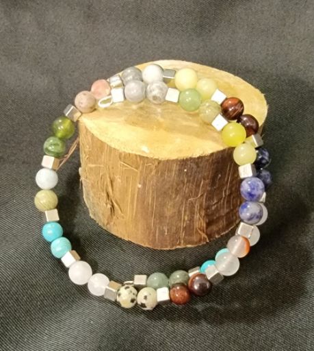 Image de Bracelet en pierres naturelles (composition en description)