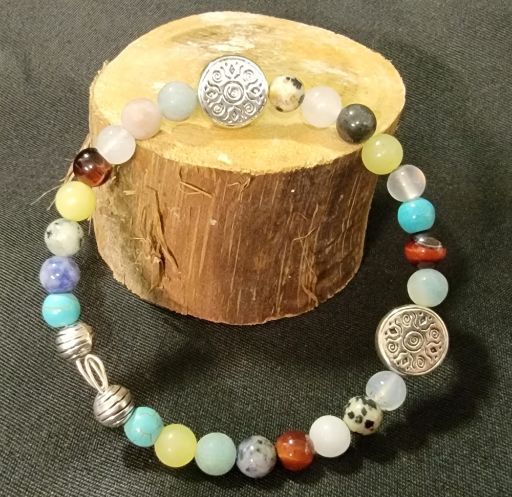 Image de Bracelet en pierres naturelles (composition en description)
