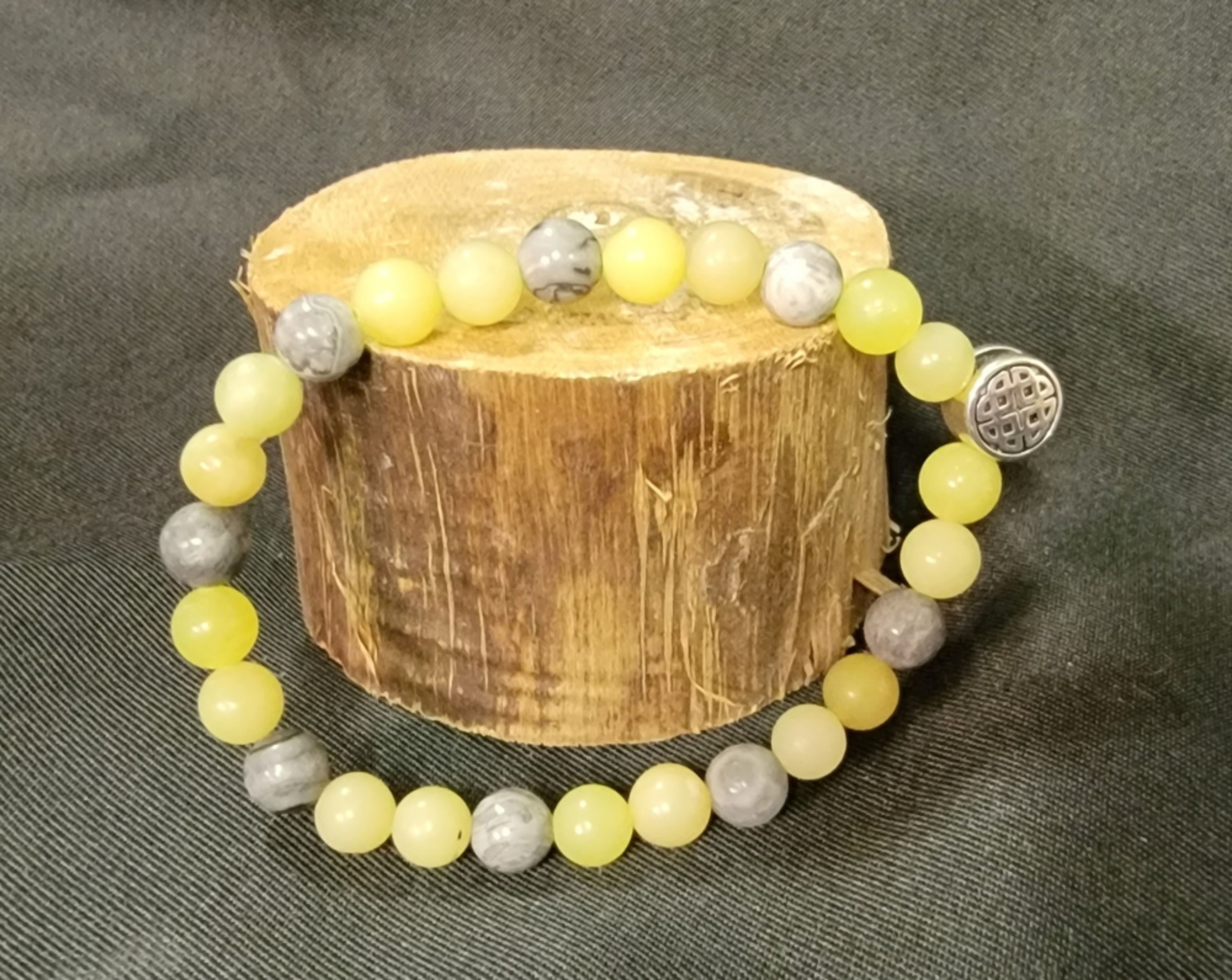 Image de Bracelet en pierres naturelles (composition en description)